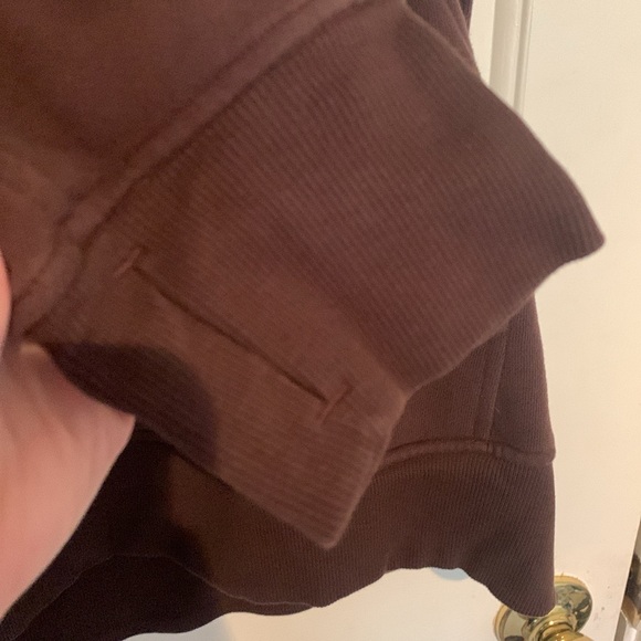 Lululemon Funnel Neck 1/4 Zip in “Espresso” Scuba Size XL/XXL Rare - Picture 6 of 11